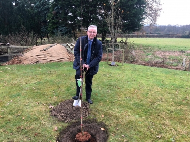 Planting a tree for the Jubilee